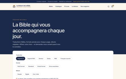 La Maison de la Bible — bibles page
