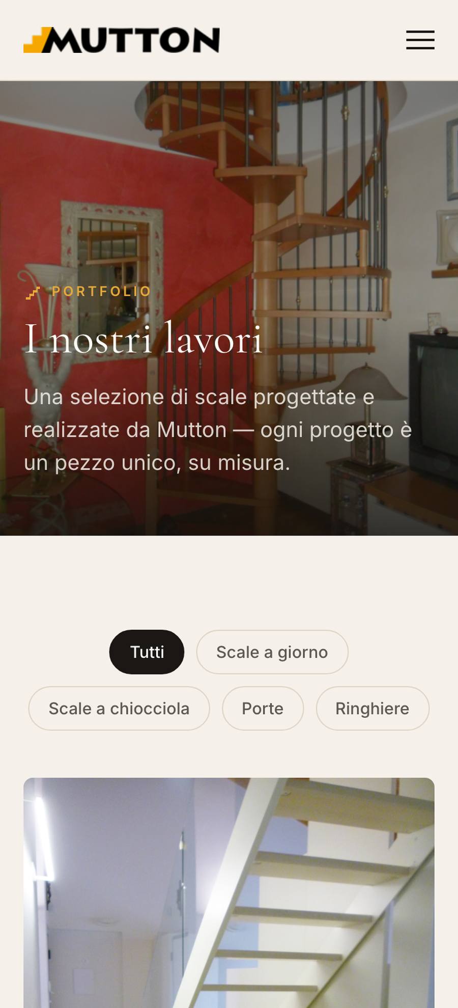 Mutton della Scala — Portfolio (mobile), rebuilt
